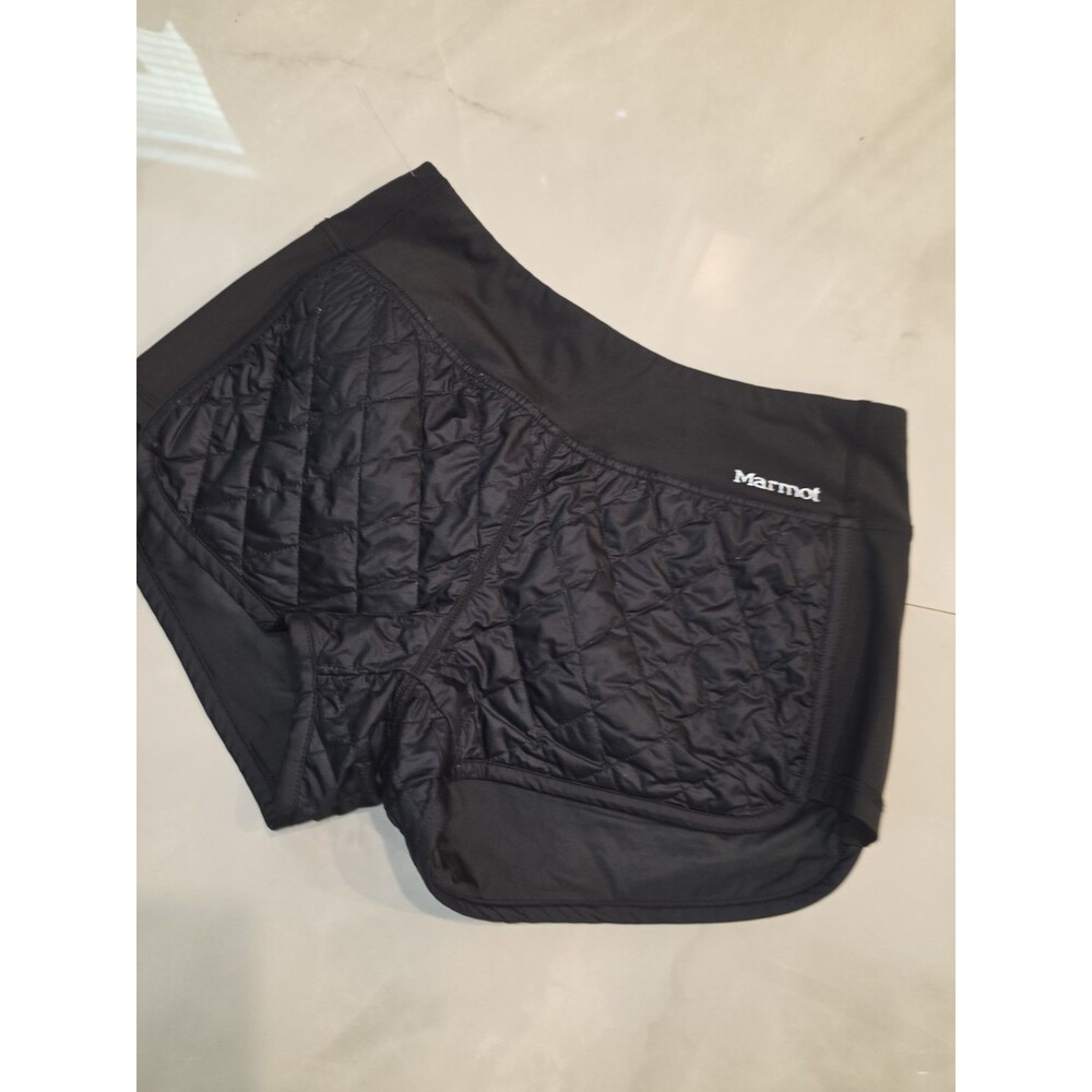 Women's Marmot Quilted Primaloft Insulated Elastic waist Black /Running Shorts M